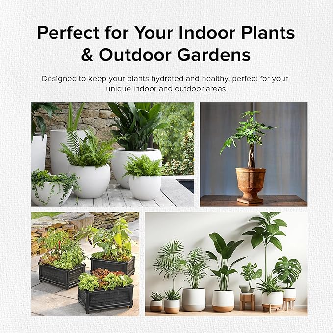 Classic Olla Watering Pot Mini – Set of 2 | Holds 12 Ounces | Plant Watering Bulb Olla Watering System with Terra Cotta Irrigation Pots | Self Watering While on Vacation | The Olla Company