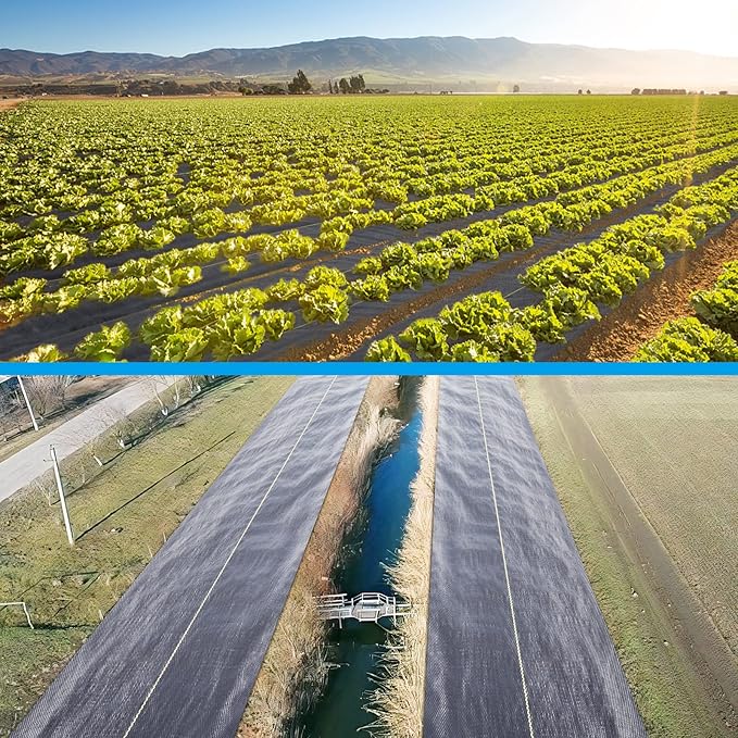 8ft x300ft Black Weed Barrier Landscape Premium Fabric-Heavy Duty Woven Ground Cloth with Superior Permeability Weed Control Convenient Design