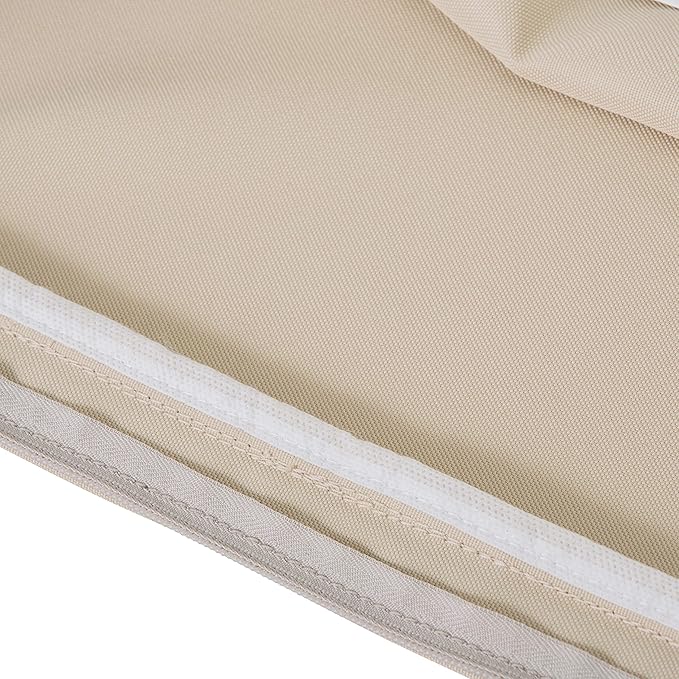 Classic Accessories Montlake Water-Resistant 23 x 22 x 4 Inch Patio Lounge Back Cushion, Antique Beige, Outdoor Loveseat Cushions