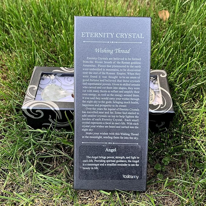 Crystal Garden Suncatcher Hanging Crystals Ornament for Window Rainbow Maker Prisms Home Decor Gift Boxed Sun Catcher Gift Idea for Mom Friends Grandma,Angel