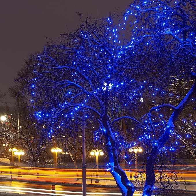 Christmas Lights,100 LED 39FT Outdoor/Indoor Christmas Lights Plug in with 8 Modes & Timer & Memory Function, Waterproof Christmas Lights Outdoor for Holiday Party Christmas Tree Decor