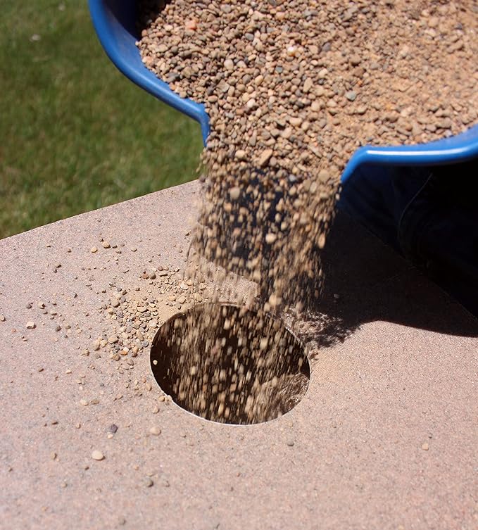 EMSCO Group Greek Column Statue – Natural Granite Appearance – Made of Resin – Lightweight – 28” Height