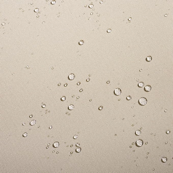 Classic Accessories Montlake Water-Resistant 21 x 22 x 4 Inch Patio Lounge Back Cushion, Antique Beige, Outdoor Loveseat Cushions