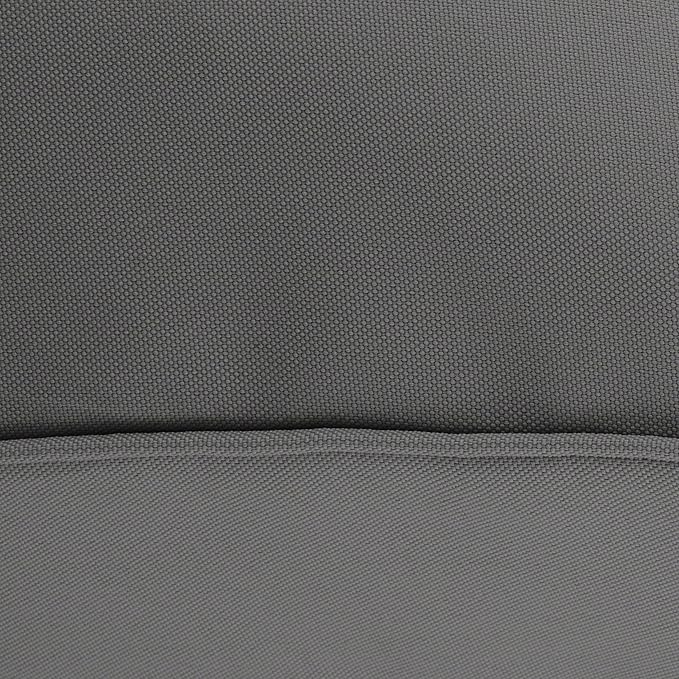 Classic Accessories Montlake Water-Resistant 21 x 20 x 4 Inch Patio Lounge Back Cushion, Light Charcoal Grey, Outdoor Loveseat Cushions