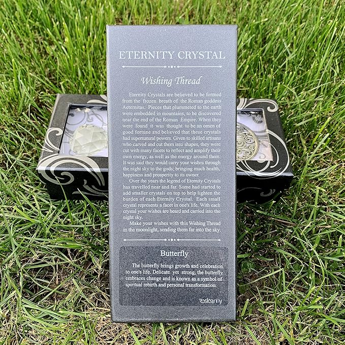 Crystal Garden Suncatcher Hanging Crystals Ornament for Window Rainbow Maker Prisms Home Decor Gift Boxed Sun Catcher Gift Idea for Mom Friends Grandma,Butterfly