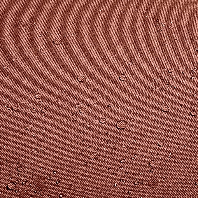 Classic Accessories Montlake Water-Resistant 21 x 22 x 4 Inch Patio Lounge Back Cushion, Heather Henna Red, Outdoor Loveseat Cushions