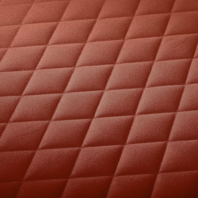 Classic Accessories Montlake FadeSafe Water-Resistant 25 x 22 x 4 Inch Wide Back Patio Quilted Lounge Cushion, Spice