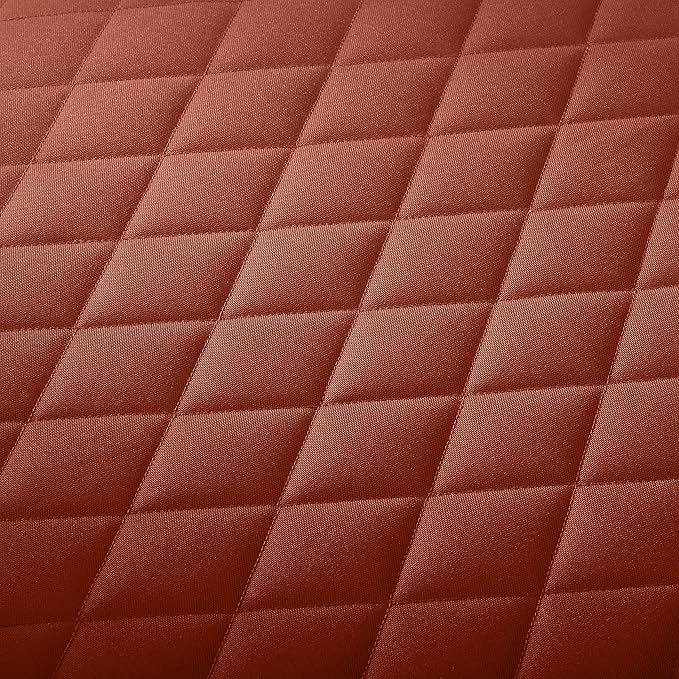 Classic Accessories Montlake FadeSafe Water-Resistant 25 x 22 x 4 Inch Wide Back Patio Quilted Lounge Cushion, Spice