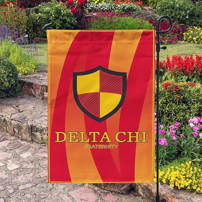 Delta Chi Licensed Flag Garden Flag Banner Yard Decor Outdoor Decoration (Delta Chi #2)