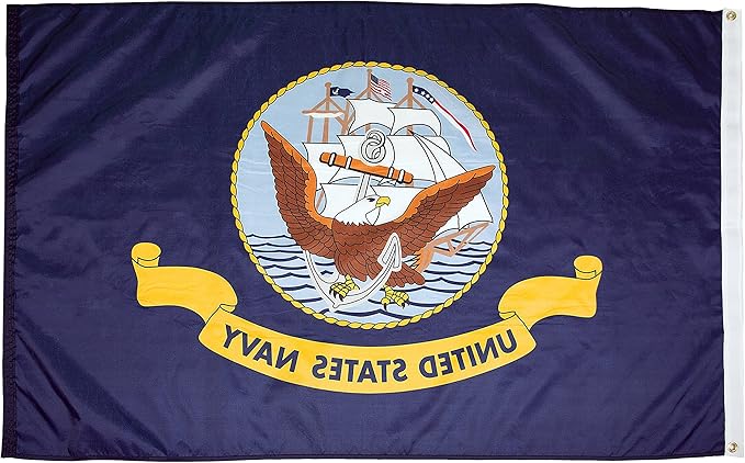 FlagSource U.S. Navy Nylon Military Flag, Made in The USA, 3x5'