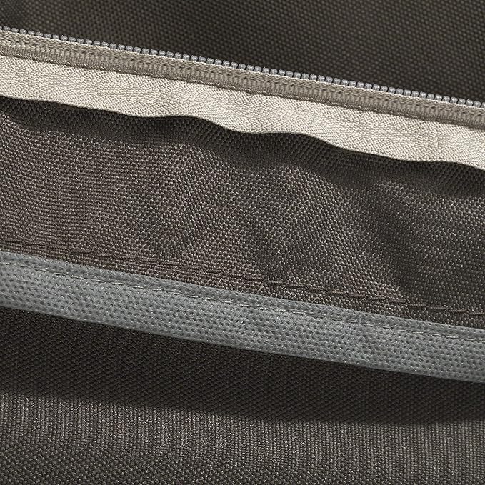 Classic Accessories Ravenna Water-Resistant 21 x 19 x 5 Inch Patio Seat Cushion, Espresso, Patio Loveseat Cushion