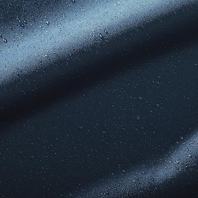 Classic Accessories Ravenna Water-Resistant 25 x 25 x 5 Inch Square Patio Seat Cushion Slip Cover & Foam, Empire Blue, Lounge Chair Cushion